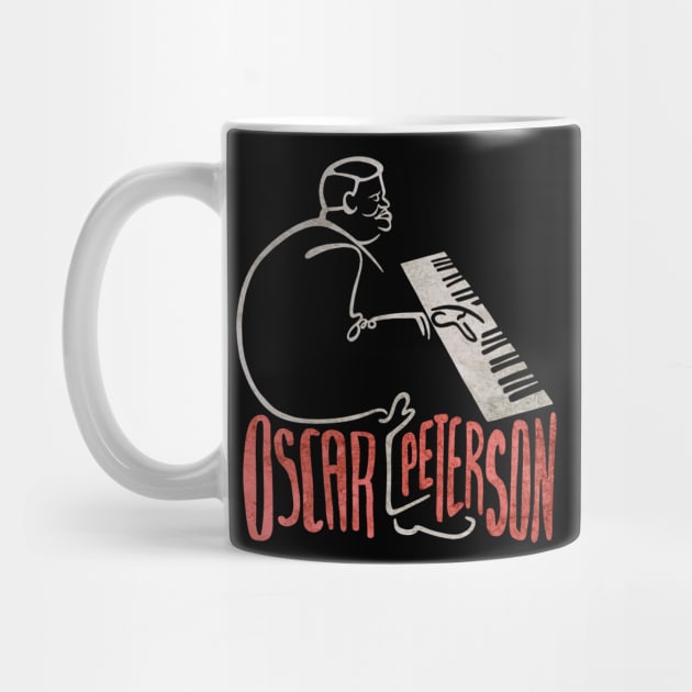 Oscar Peterson Jazz Piano Icon by Lix